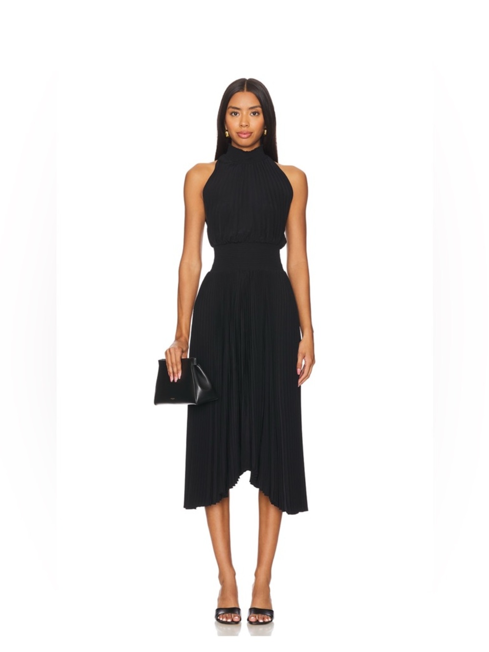 A.L.C.  Renzo Black‎ Pleated Dress